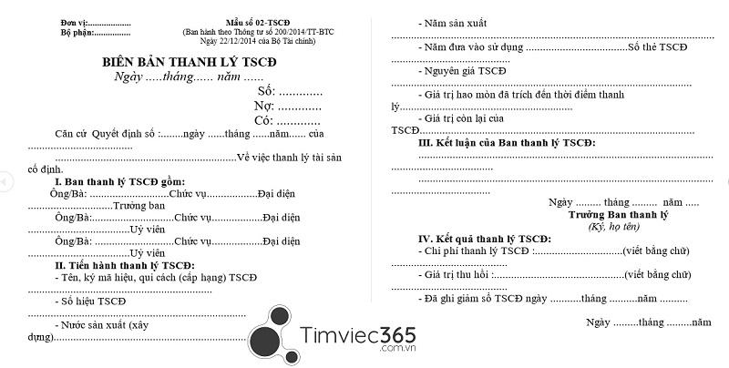 Những lưu ý khi lập mẫu biên bản họp thanh lý tài sản cố định